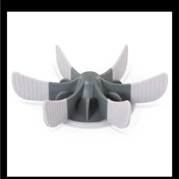 🎉 HP 🎉 Messy Mutts Universal Slow Feeder Bowl Insert with Suction 7.5" Grey - Picture 2 of 6